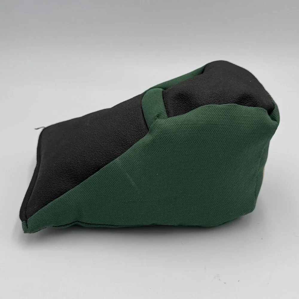 Cabelas Bench Rest Shooting Bag Green Black Canvas Rifle Support Range Gear